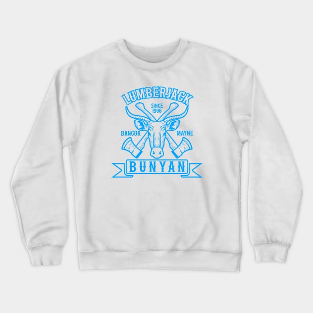 Lumberjack Bunyan Lineal Crewneck Sweatshirt by nickbeta